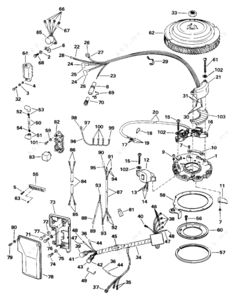 0584341 evinrude stators assembly