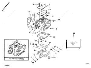 115 hp johnson 1995 carburetor diagram