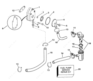 15 hp gamefisher fuel pump diagram assembly