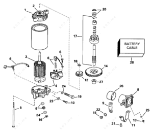 150 evinrude outboard motor starter replacement