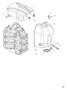 150 mercury outboard flywheel diagram