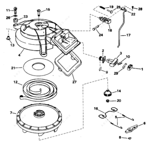 1949 evinrude rewind diagram