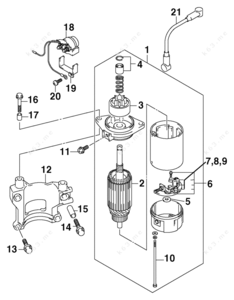1953 johnson outboard motor 10 hp motors parts diagram
