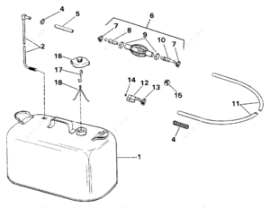 1956 evinrude pressurized gas tank