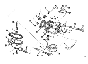 1960 johnson jw13 carb exploded view