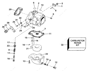 1964 evinrude 40 hp carburetor pictures diagram