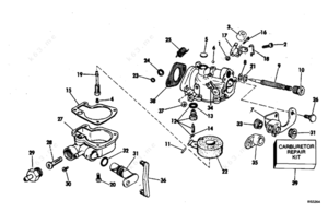 1964 johnson 33 hp needle valve packing washers