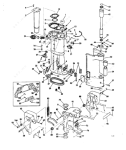 1969 murcury out board motor lower end parts