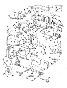 1973 evinrude 50 hp 50373r outboard motor remote controls
