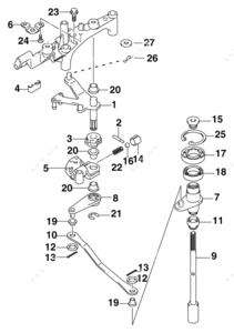 1974 915 clutch lever bushing diagram