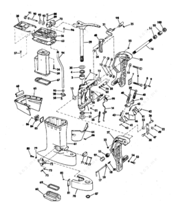 1976 evinrude 40hp engine parts diagram