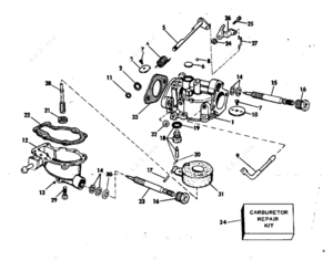 1976 johnson 75 carburetors diagram