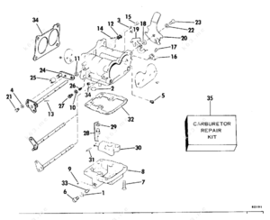 1978 235 evinrude lower parts