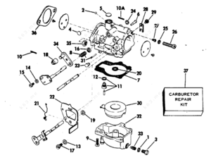1978 75hp evinrude carburetor control arms assembly