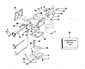 1978 johnson 200 carburetor diagram