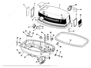 1979 35 hp evinrude motor parts