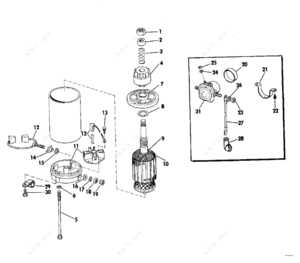 1979 johnson 25 boat motor