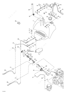 1980 sea-doo bombardier fuel lines from gas tank