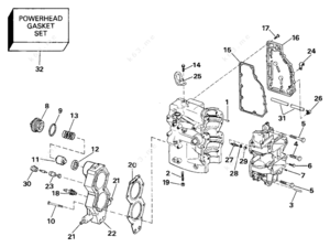 1981 7.5 hp evinrude pull cord parts diagram