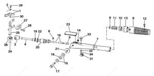 1981 evinrude 15 throttle linkage gear