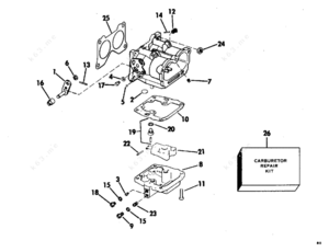 1981 evinrude 9.9 hp carburetor diagram