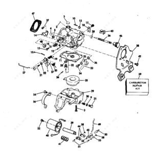 1982 25 hp evinrude carburetor linkage