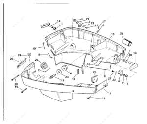 1982 omc 120 hp 2.5l engine cooling diagram