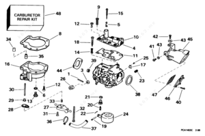 1983 15 hp evinrude throttle parts diagram