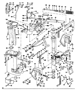 1983 johnson outboard motor lower unit drain diagram