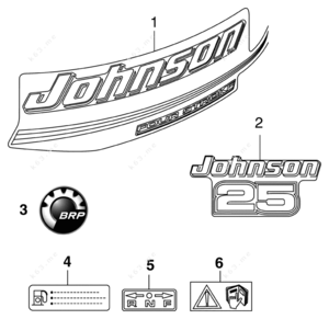 1984 johnson outboard motors decal