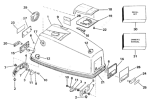1984 mariner 50 hp engine diagram