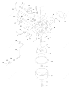 1985 mercury 115 outboard schematic of carburetor diagram