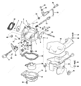 1985 v555c throttle adjustment instructions diagram