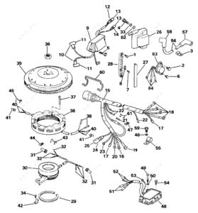 1986 90 hp johnson j90tlcdc rectifier parts