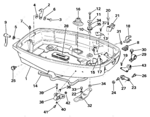 1986 evinrude 35 hp water jacket gasket replacement diagram