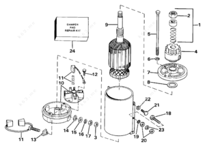 1986 johnson outboard starter wiring