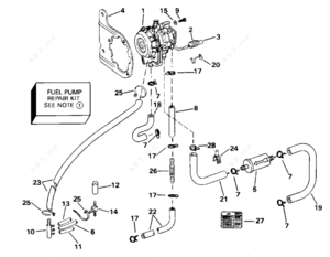 1988 70hp evinrude parts diagram