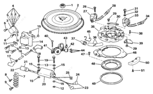 1988 evinrude 4.5 hp recoil assembly diagram