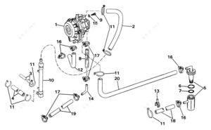 1988 evinrude v4 90hp vro fuel line