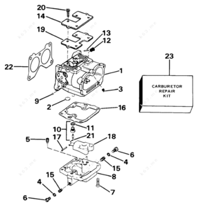 1989 150 gt johnson evinrude carb diagram