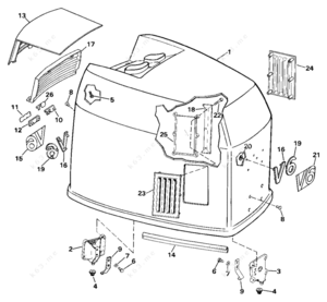 1989 evinrude 200 hp parts diagram