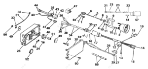 1989 omc trim motor outdrive diagram