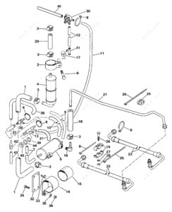 1990 mercruiser power steering cooler fluid leak