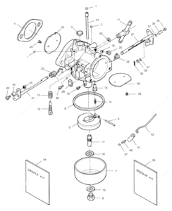 1991 40 hp mariner outboard carburetor bowl