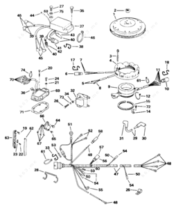 1991 evinrude 40hp. carburetor diagram