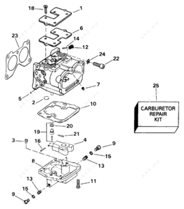 1992 90 hp evinrude outboard carburetor