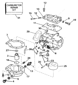 1992 evinrude 25 hp primer choke