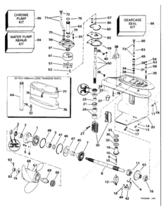 1992 polaris jet ski motor diagram seals
