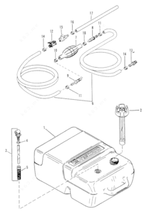 1992 quicksilver marine fuel tank parts list diagram