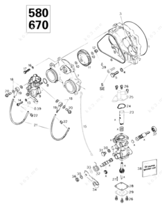 1992 ski doo 580 parts diagram